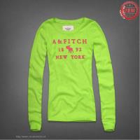 dames abercrombie fitch lang tees new york 1892 groen rood Classic Toronto opdws609